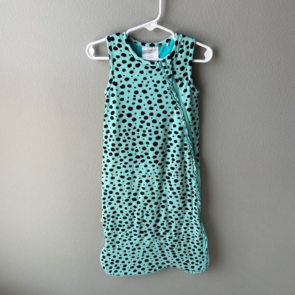 Posh Peanut Pebbles Blue and Black Bamboo Zip Up Sleep Sack 1.0 TOG